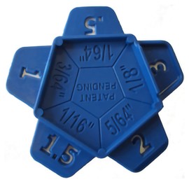 Karl Dahm Stern Joint Spacers, Blue, Pack of 50, 5 in 1 Joint Crosses for 0.5 mm, 1 mm, 1.5 mm, 2 mm and 3 mm Joints, Easy Tile Laying with Professional Tile Laying Aid - 16743
