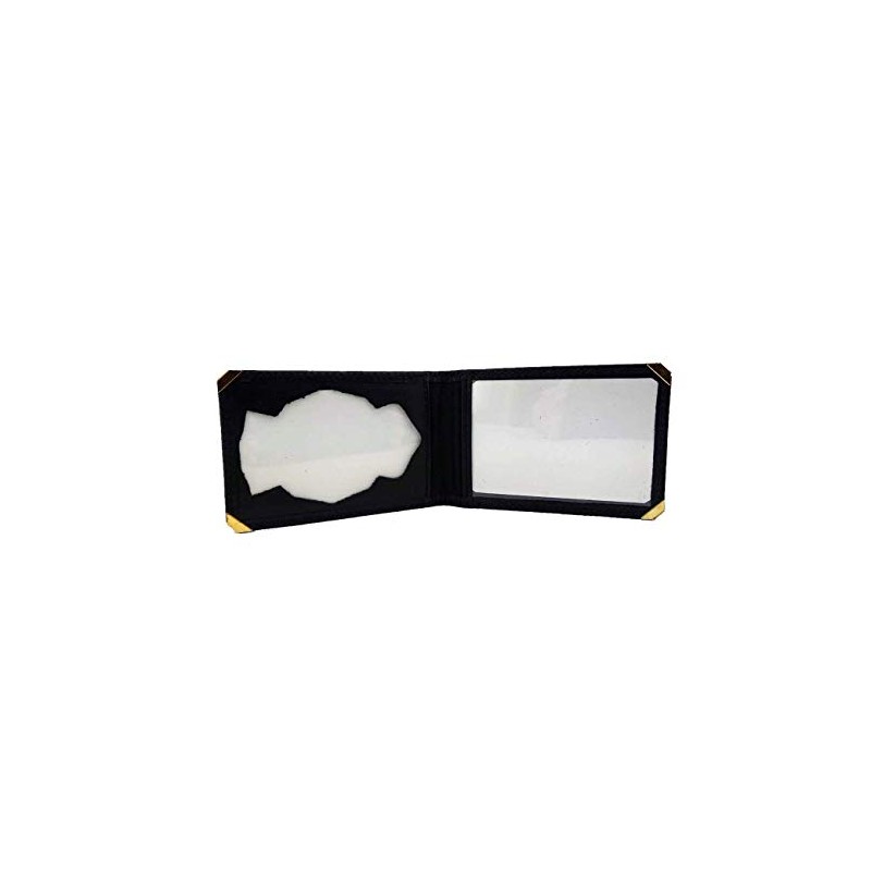 Piel Cabrera Spanish National Police Name Plate Wallet with Metal