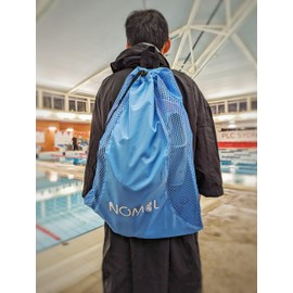 Drawstring Backpack Bag, Multifunction Mesh Bag for Swimming, Gym, Clothes Lightweight Sackpack Casual Bags for Men and Women