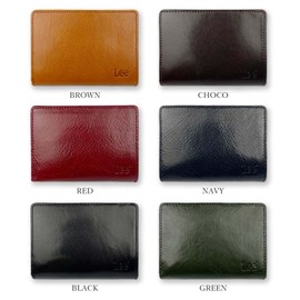 LEE Lee Luxury Italian Leather Zip Zip Bifold Wallet Short Wallet (0520266a) (Green), green