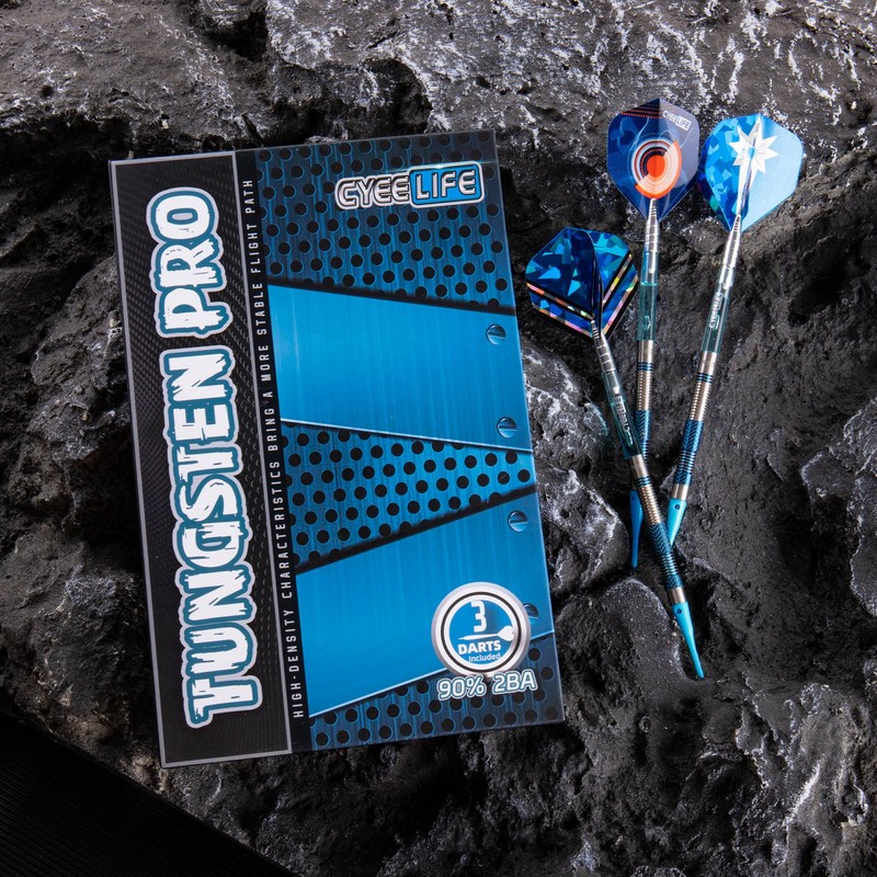 CyeeLife Darts with Plastic Tip, 90% Tungsten, Pack of 3,