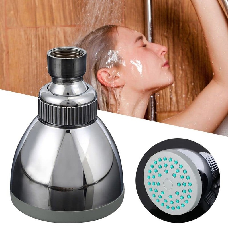 Replacement Shower Head,360 degrees Rotate Adjustable Round Top Showerhead, Bath