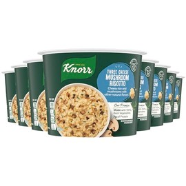 Knorr Rice Cup 3 Cheese Mushroom Risotto 8 ct Delicious Rice Dish No Artificial Flavors or Preservatives 2.6 oz
