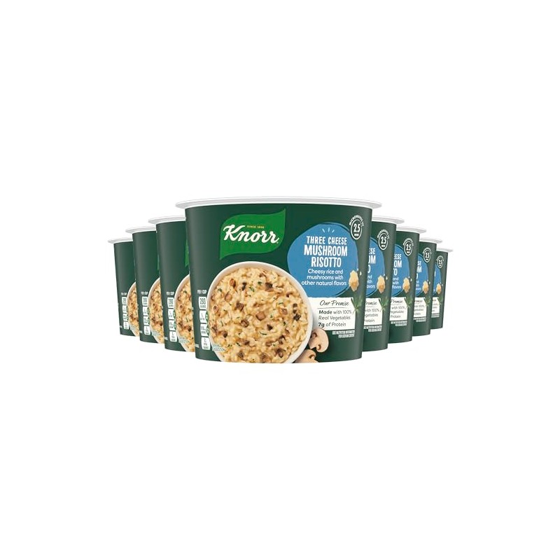 Knorr Rice Cup 3 Cheese Mushroom Risotto 8 ct Delicious