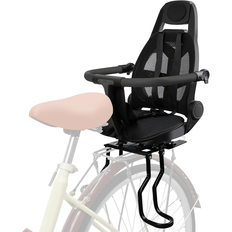 Rear Child Bike Seat for Family Rides – Adjustable Backrest,