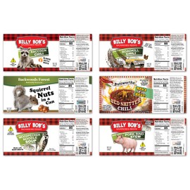 6 Pack - Redneck Gag Soup Can Labels - Party Supplies and Favors