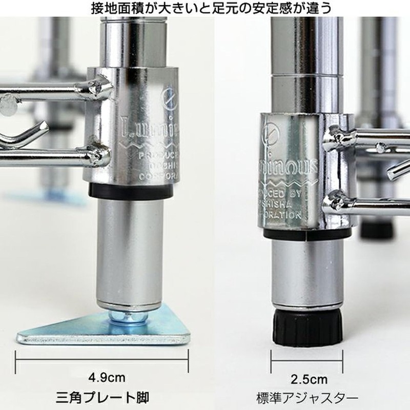 DOSHISHA Luminous Steel Rack, Steel Rack Leg Parts, Triangle Plate