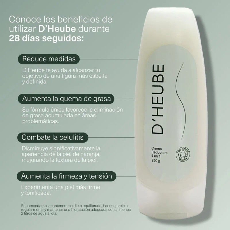 Dheube Crema Modeladora Reductora Abdomen Limón Suave