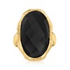 Ross-Simons Onyx Ring in 18kt Gold Over Sterling. Size 9