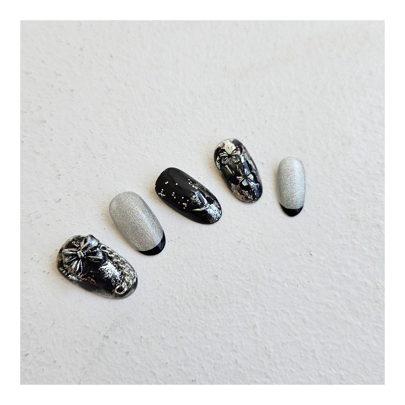 Of Pearl Handmade Nail Tips - Almond / 오브 펄