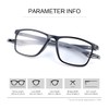 LJIMI Photochromic Progressive Multifocus Transition Reading Sunglasses Spring Hinges Blue
