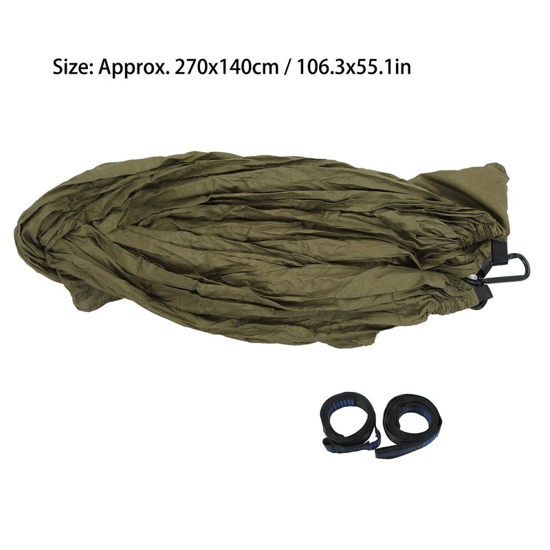 Double Hammock Lengthened Nylon 2 Person Hammock for Camping Backpacking