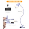 LiFMIRA Clip on Lamp USB Reading Light, 3 Color Modes,