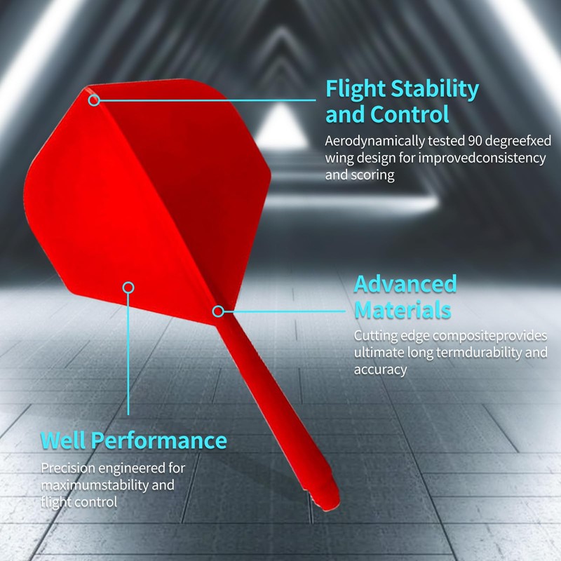 HRLORK 3 Packs Dart Flights Integrated Dart Flights and Dart