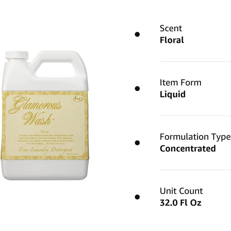 TYLER Gallon Glam Wash Laundry Detergent, Diva 128 Fl Oz