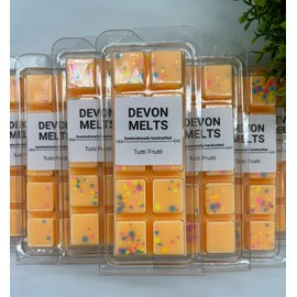 Devon Melts - Tutti Frutti - Highly Scented 100% Soy Wax Snapbar