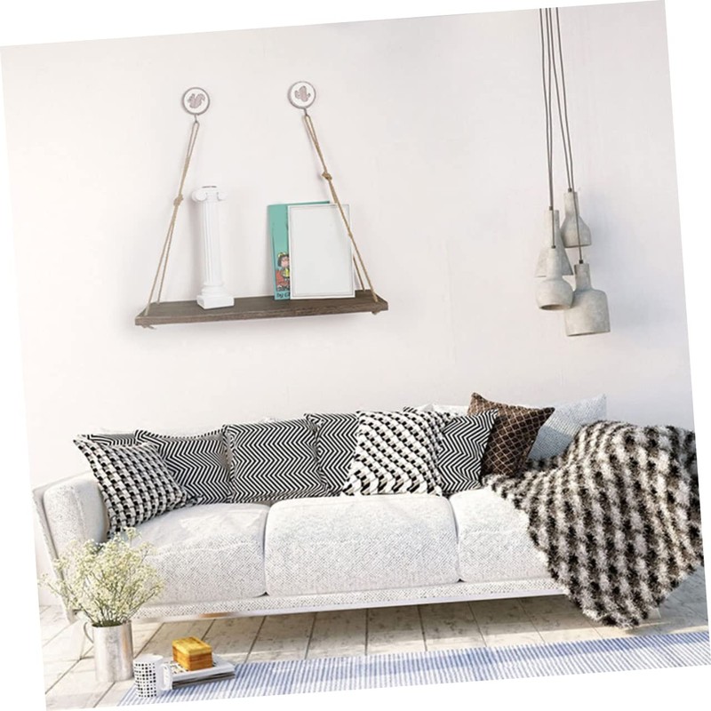 WOONEKY Floating Shelves Home Decor Wall Rustic Hanging Planter Shelf