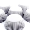 Eoonfirst Light Gray Foil Cupcake Case Liners Baking Muffin Paper