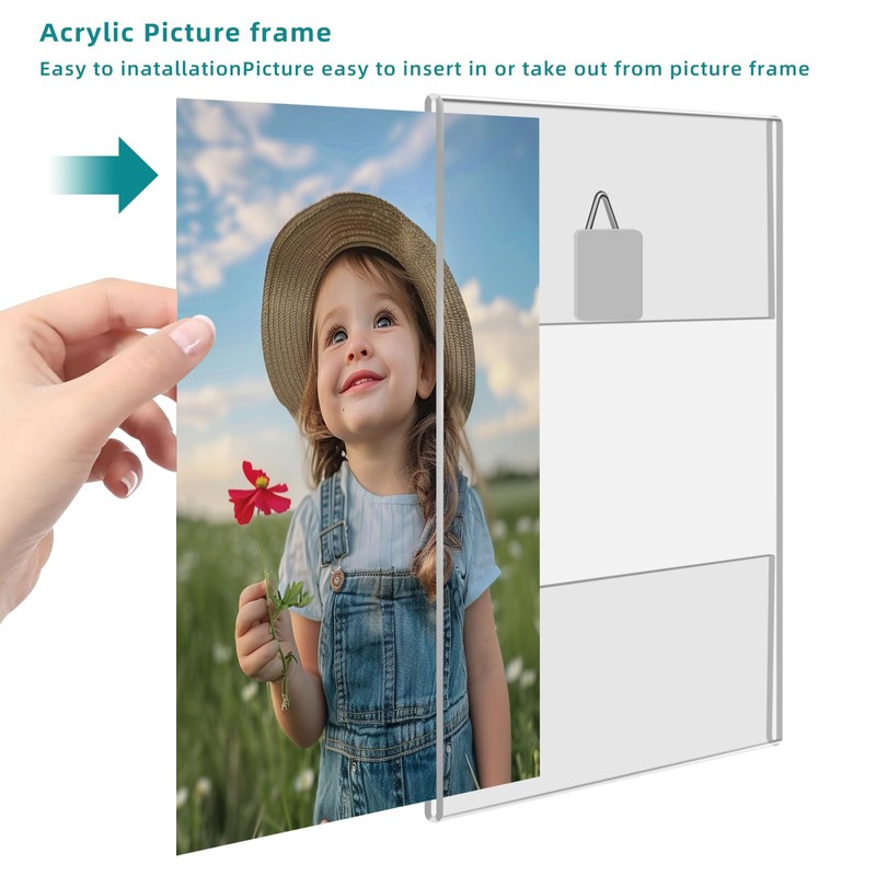 Bluesun 5x7 Picture Frame set of 2 pack Acrylic Picture