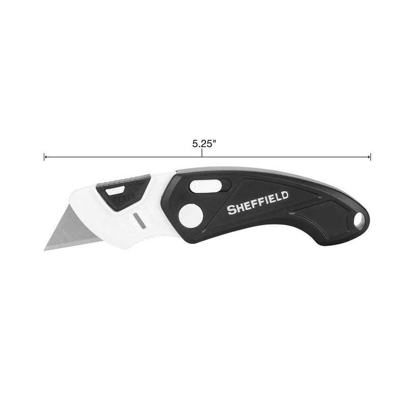 Sheffield 1282 Gadget Folding Lock Back Utility Knife, Compact Box