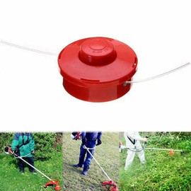 Universal Trimmer Head,Weed Eater Head,Replacement Petrol Trimmer High Strength Nylon Thread Double Line Quick Disassembly Installation Cutter String Trimmer,Red