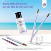 SAVILAND Acrylic Nail Brush with Cleaner: Size 8,10,14 Professional Acrylic