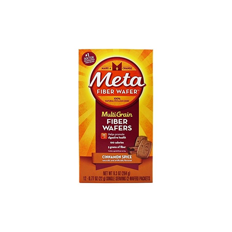 Metamucil Metamucil Fiber Wafers Cinnamon 12 ea