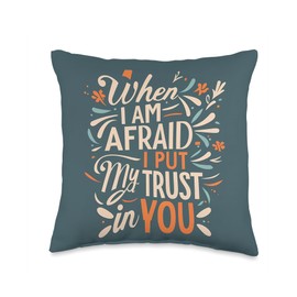 Jehovah's Witness 2024 Year Text Psalm 56:3 JW ORG JW Throw Pillow