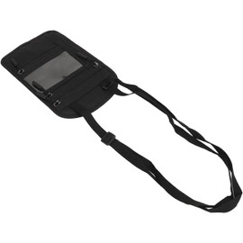 Cartera de Viaje para el Cuello, Porta Pasaporte, Cartera para el Cuello, Diseño en Capas, Bolsillo Oculto con Cremallera para Viajes de Negocios (BLACK)