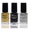 Stampinglack Set 3X12ML Gold/Black/Silver Stamping Nail Polish RM Beauty Nails