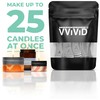 VViViD Candle Wick Holders 25 pcs Kit, Upgraded Steel Centering