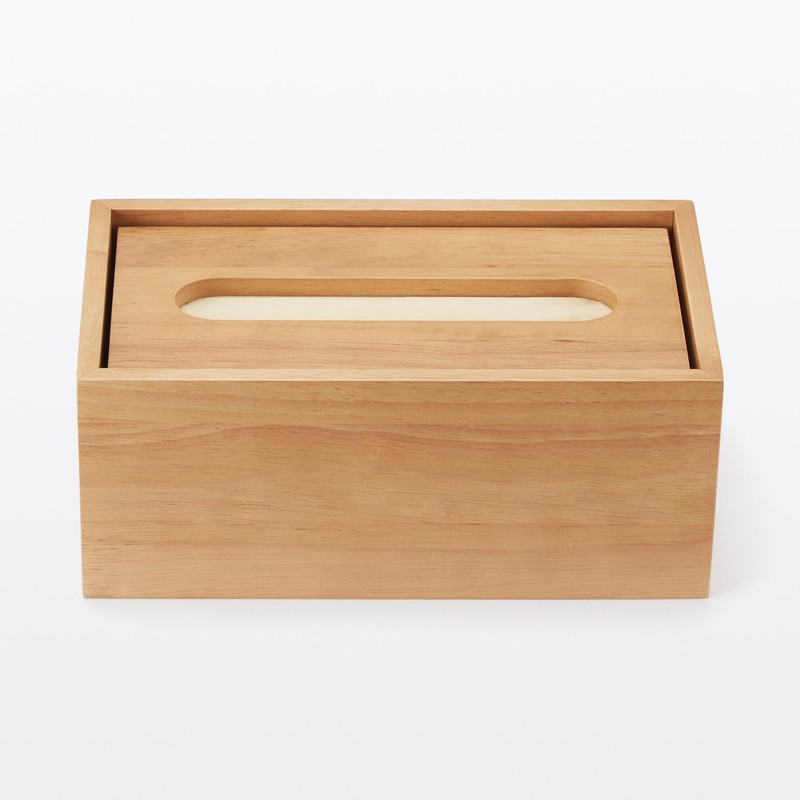 MUJI 83410551 Wooden Tissue Box, Inner Dimensions (W x D