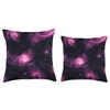 Cosmic Swirl Galaxy Supernova Throw Pillow