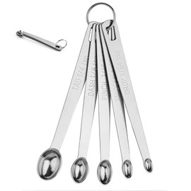5Pcs Stainless Steel Mini Measuring Spoons Set