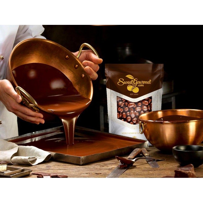 SweetGourmet Milk Chocolate Covered Espresso Coffee Beans (1Lb)