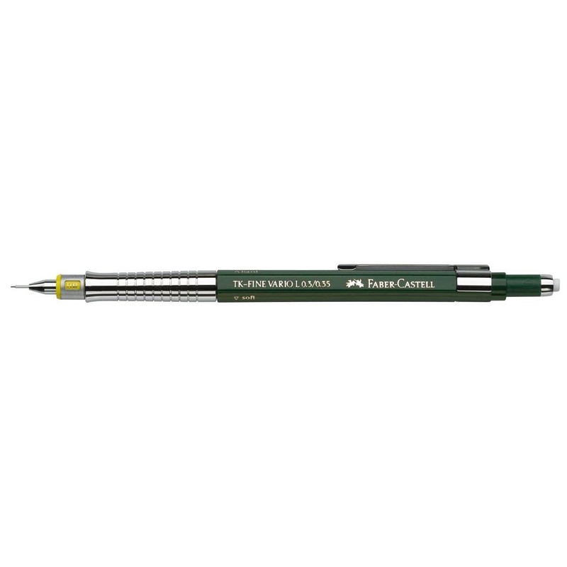 FABER-CASTELL 135300 - Druckbleistift TK-FINE VARIO L, Minenstärke 0,35 mm,
