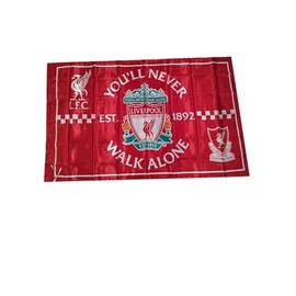 Stormflag Liverpool FLag 3x5ft flag of Liverpool 90x150cm Satin Polyester Flag with Tunnel on left and double stitched