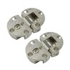Sscon 2Packs 90 Degrees Adjustable Zinc Alloy Hinges Concealed Hinges