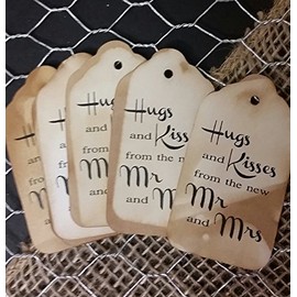 Hugs and Kisses from the new Mr and Mrs Tea Stained Tags