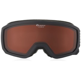 ALPINA SCARABEO JR. - Beschlagfreie, Extrem Robuste & Bruchsichere OTG Skibrille Mit 100% UV-Schutz Für Kinder, black, One Size