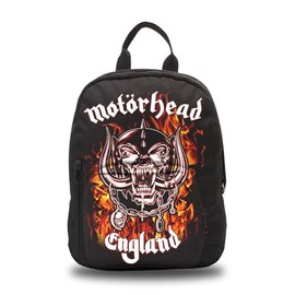 Rocksax Unisex Motorhead Backpack-England Fire Mini Backpack - Black, black