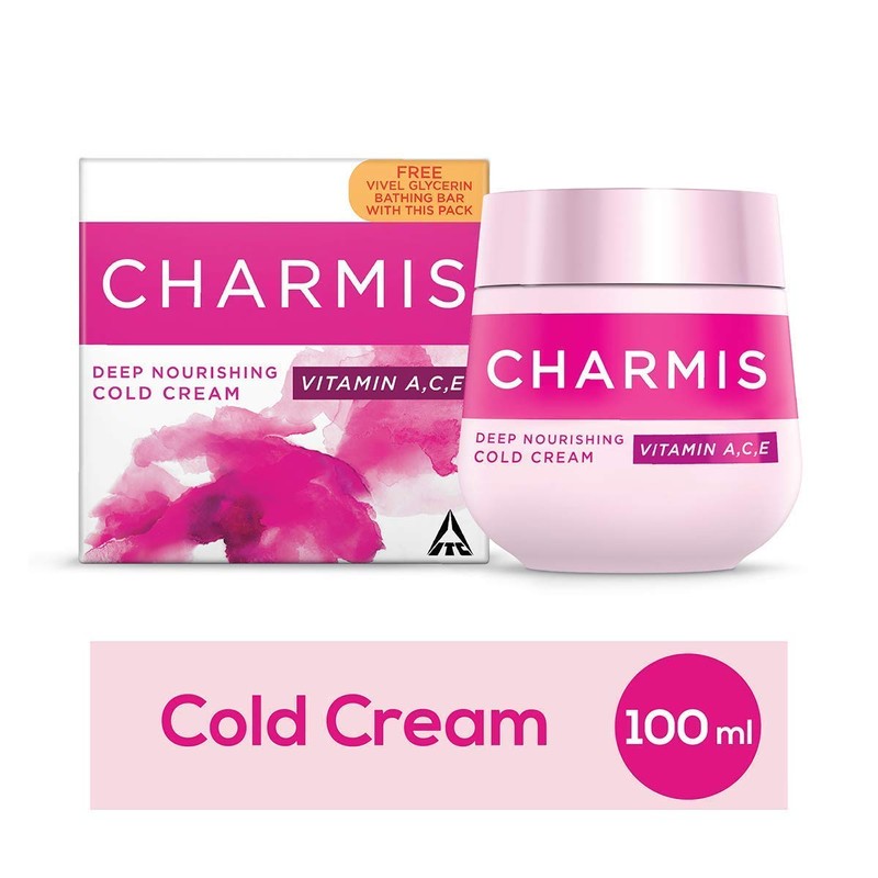 Charmis Cold Cream 100ml + 75g Vivel Glycerine, 100 ml