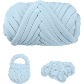 Maxee Thick Wool Yarn 500 g, Chunky XXL Wool for Hand Knitting, Tube Yarn, Arm Knitting, Knitting Wool, Bulky Textile Yarn for Crochet Baskets, Cushions, Backpack, Pet Basket (Velvet -20