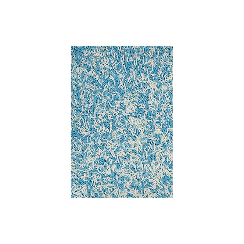 SPRINKLY - Matt Sugar Strands - Blue & White -