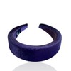 Women's Headband, Purple Velvet Domed