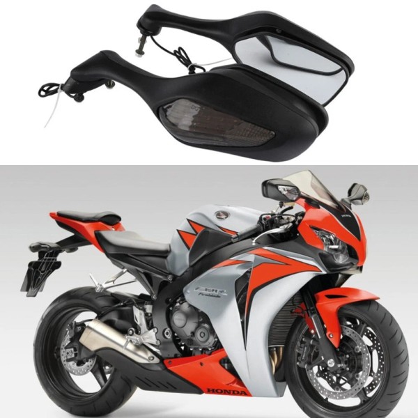 JMTBNO LED Turn Signal Rearview Mirrors For Honda CBR1000RR CBR