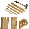 Brass Punch Set,5 Piece Brass Drift Pin Punch Set,Tools 67003