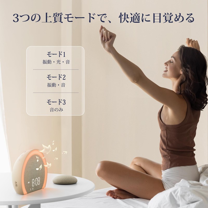 ANJANK Vibrating Under Pillow Dual Alarm Loud Absolute Wake Up