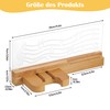 JIZZU Guitar Wall Mount, USB Powered LED Luminous Wooden Guitar