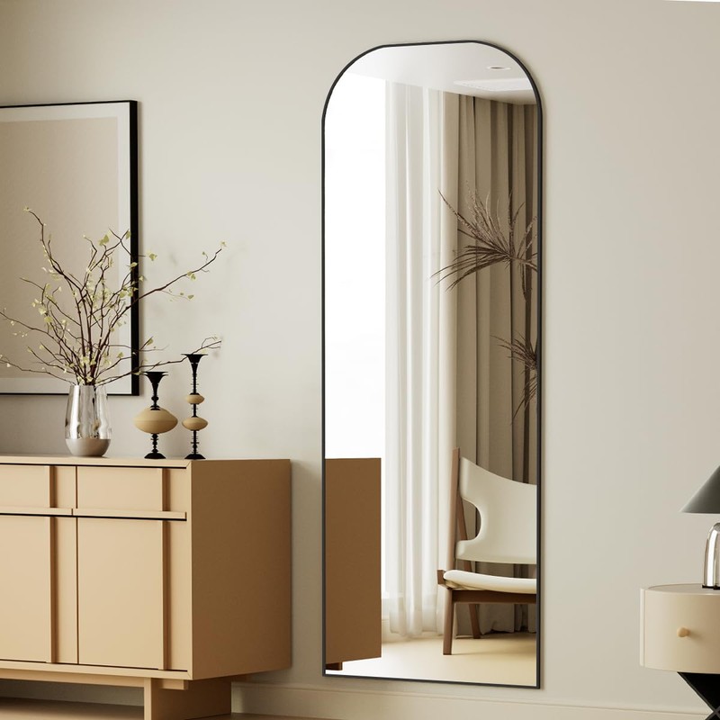Koonmi Full Length Mirror, 56"x21" Mirror Full Length with Stand,